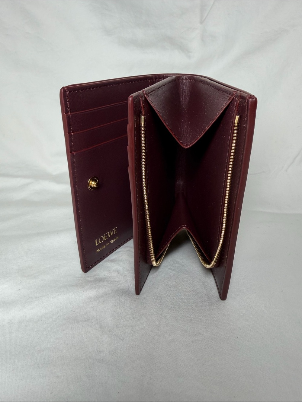 Small wallet in smooth and grained calfskin Loewe - Picture 8 of 12